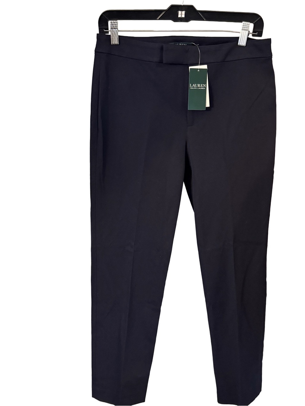Lauren Ralph Lauren Women’s Classic Navy Blue Pants Back Slash Pockets Sz 6 NWT